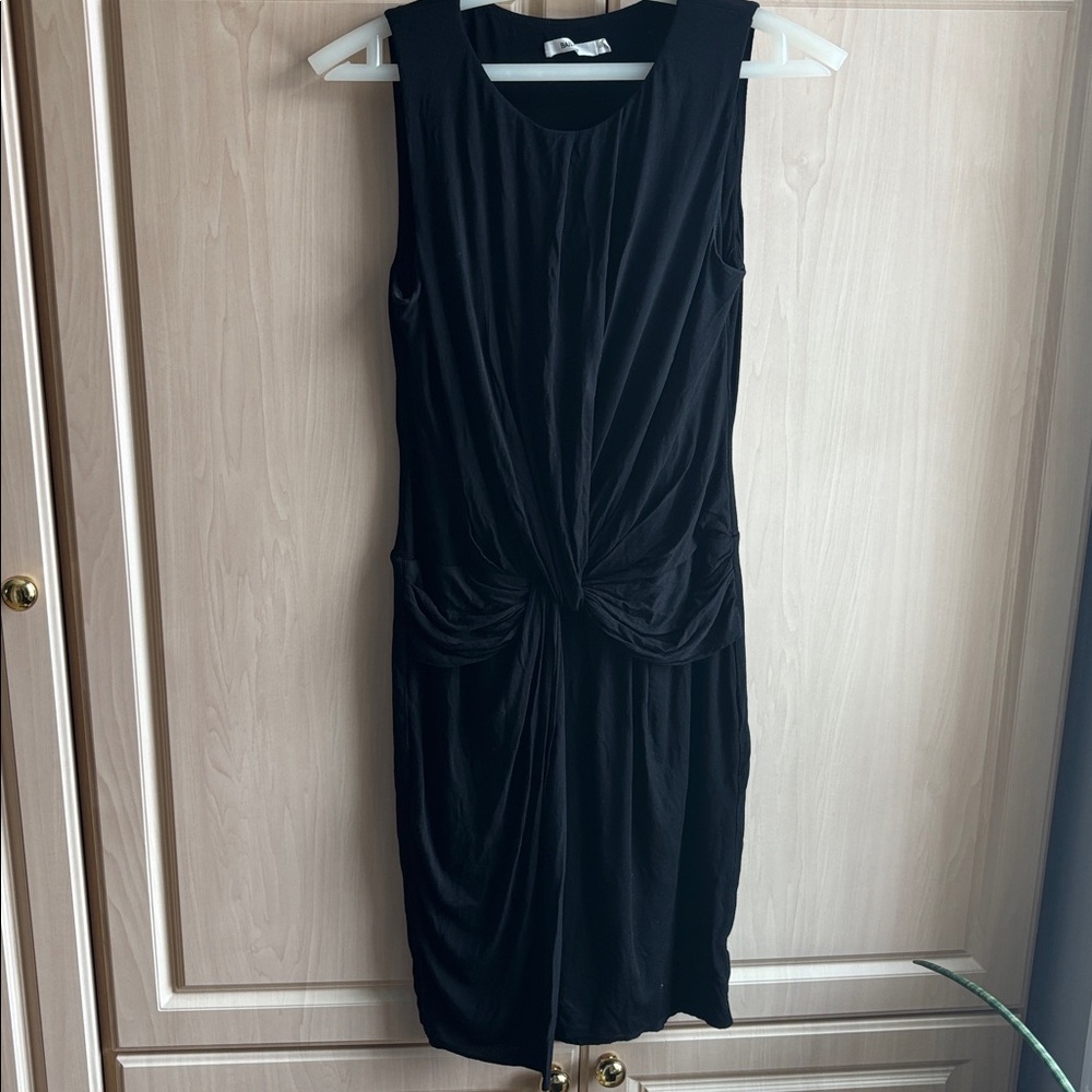 Bailey 44 Black Midi Dress with pleating like new. No tags - Picture 8 of 11
